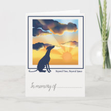 Pet Loss Simpathy Card -Sighthound
