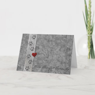 Pet loss Sympathy Card