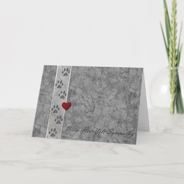 Pet loss Sympathy Card (Front)