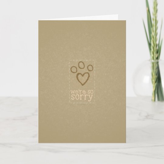 pet loss sympathy from group card zazzle ca pet loss sympathy