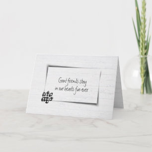 Pet Loss Sympathy Gingham Pawprint Card