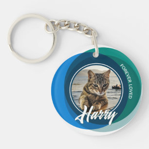 Pet Loss Sympathy Memorial Keepsake Coloured Symbo Keychain