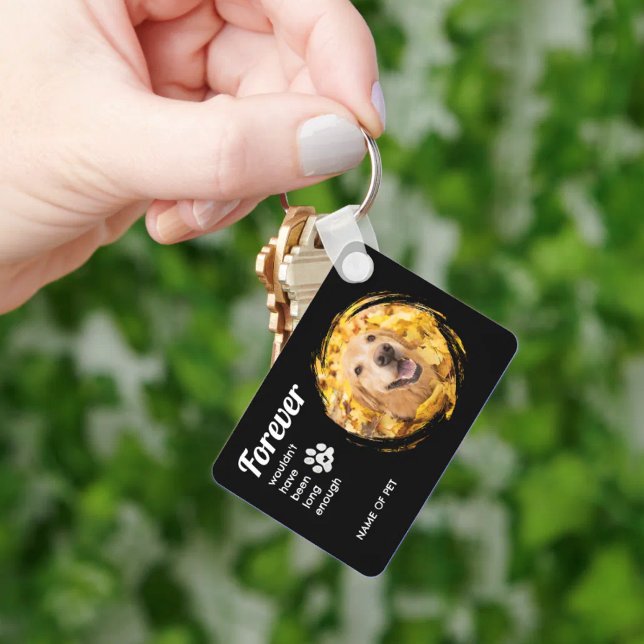 PET LOSS your photo and name Keychain (Creator Uploaded)