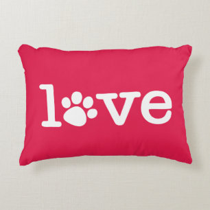 Pet love accent pillow