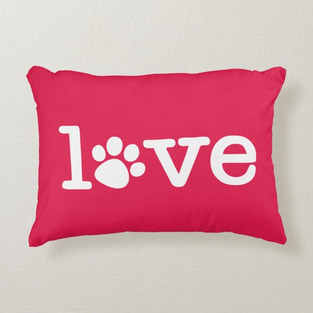 Pet love accent pillow (Front)