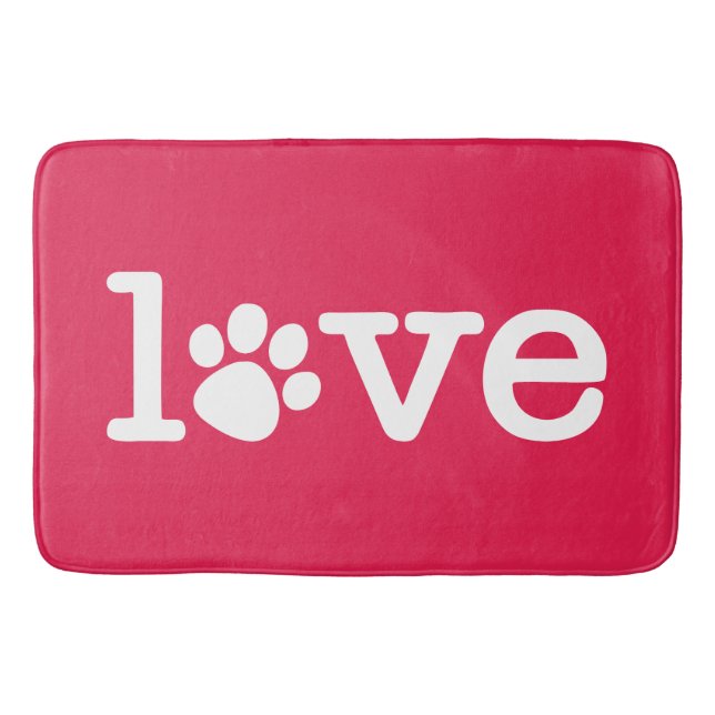 Pet love bath mat (Front)
