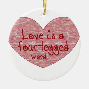 Pet Love Ceramic Ornament