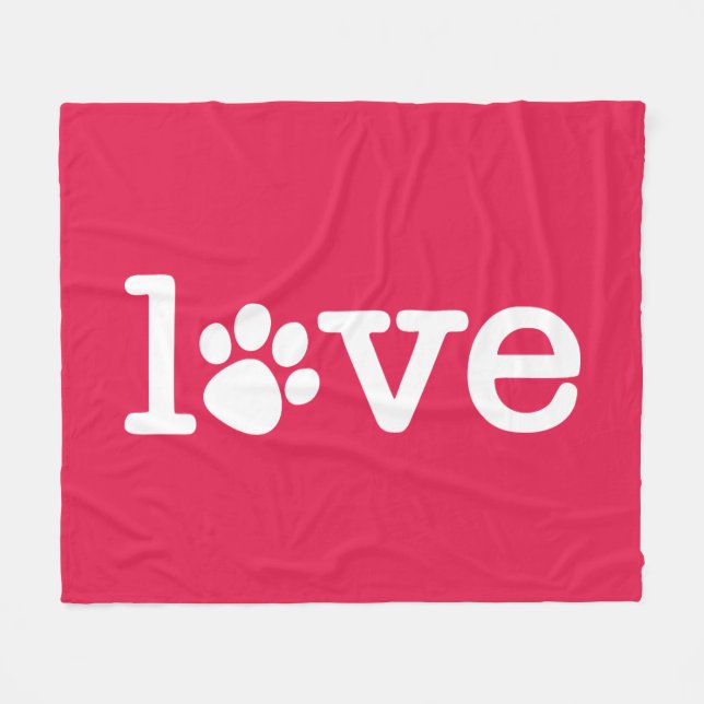 Pet love fleece blanket (Front (Horizontal))