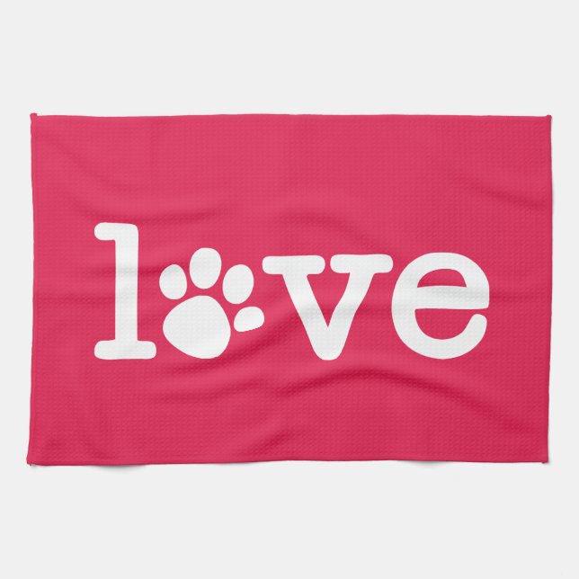 Pet love kitchen towel (Horizontal)