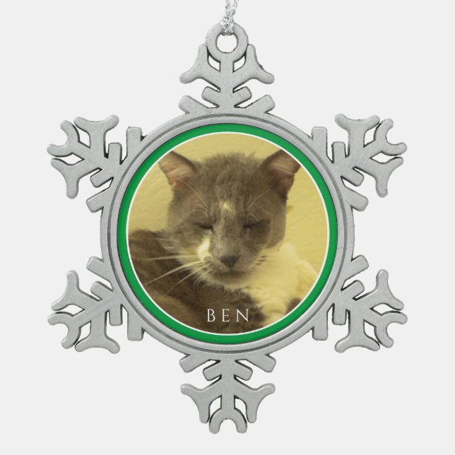 PET LOVE Ornement de flocon d'neiges d'eau douce / (Devant)