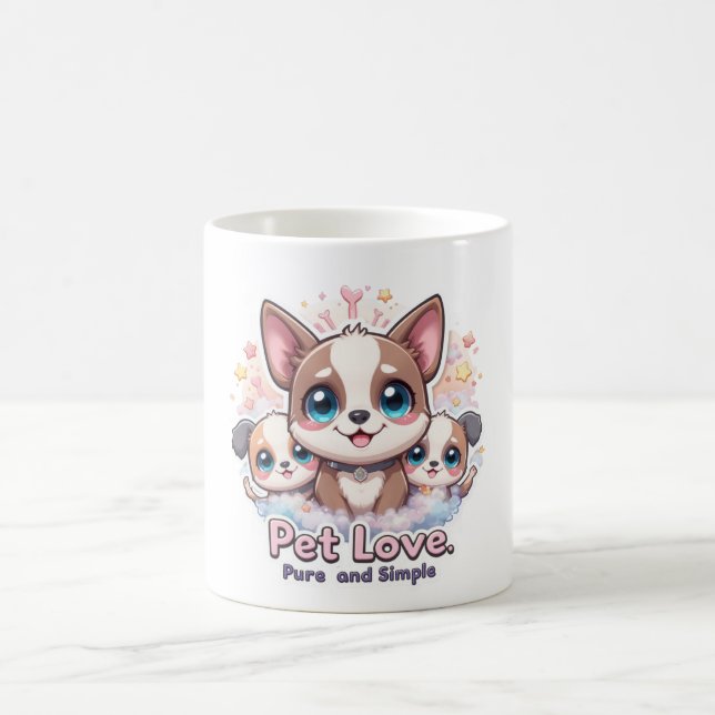 Pet Love Pure and Simple Mug Cute Puppy Lover (Center)