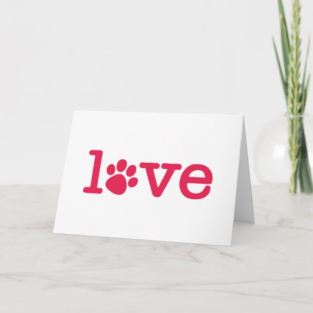 Pet love thank you card (Front)