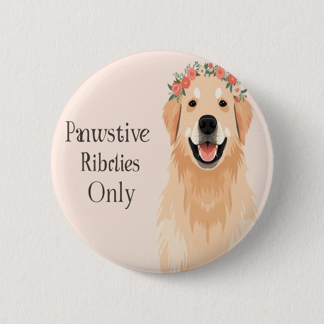 pet lover 2 inch round button (Front)