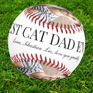 Pet Lover Birthday Father's Day Gift For Dad Photo Baseball