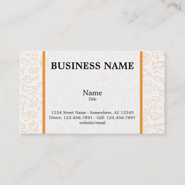 Pet Lover Business Card (Front)
