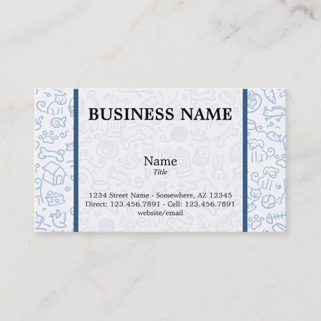 Pet Lover Business Card - Customized (Front)