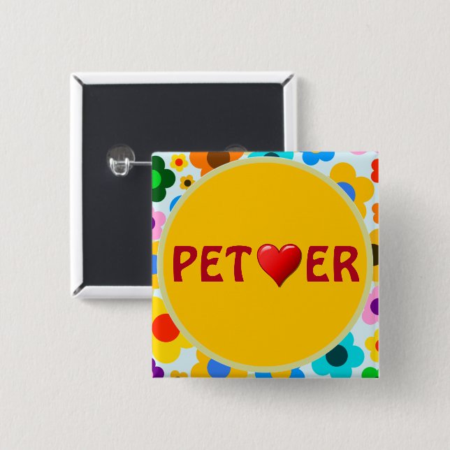 Pet Lover Button (Front & Back)