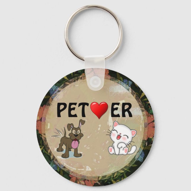 Pet Lover Keychain (Front)