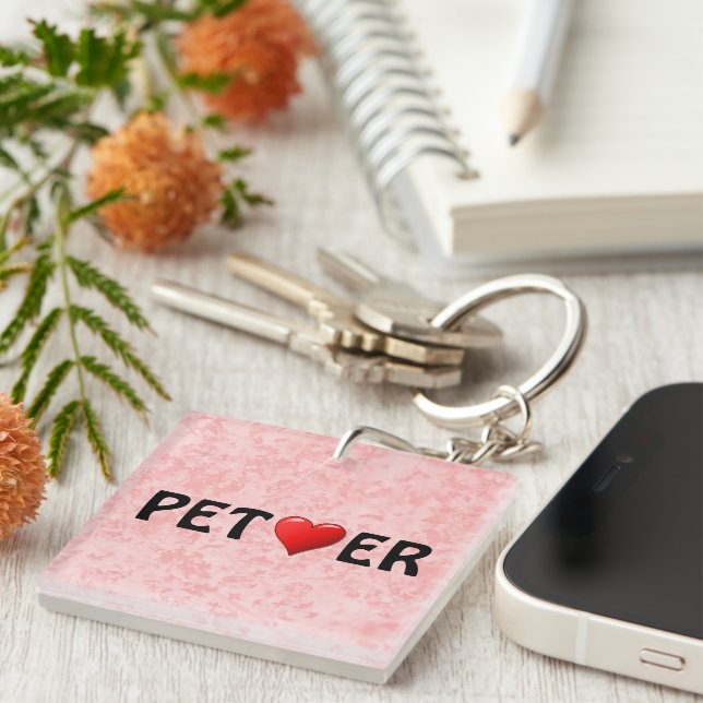 Pet Lover Keychain (Front Right)