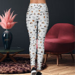Pet Lover Light Grey Kitty Feline Meow Cat Pattern Leggings<br><div class="desc">Show your feline love with this light grey kitty “meow” pattern leggings. Playful cats and text create a cute athleisure look perfect for yoga,  workouts,  running,  or everyday streetwear. Soft,  stretchy,  and flattering. You can personalize it by replacing the design with your own.</div>