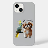 Pet Lover of Shih Tzu Dog and Cockatoo Bird URM