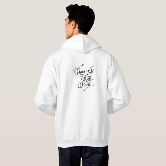 Pet Lover's Christmas Tree Hooded Sweatshirt (Back Full)