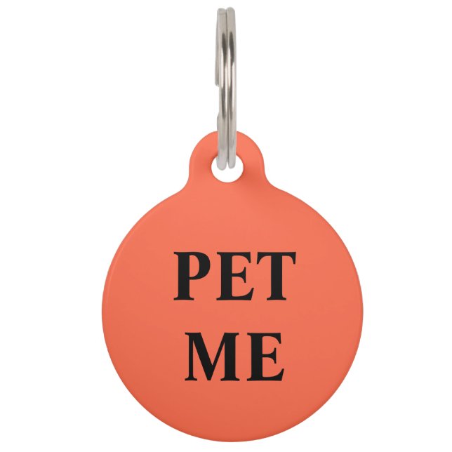 Pet Me Pet Tag (Front)