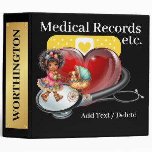 Pet Medical Records Binder - See Back