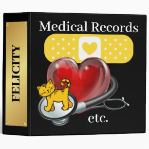 Pet Medical Records Binder - See Back