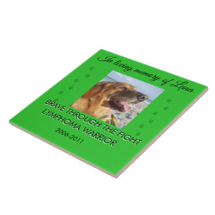 Pet Memorial 1 Photo - Brave Through The Fight  Tile