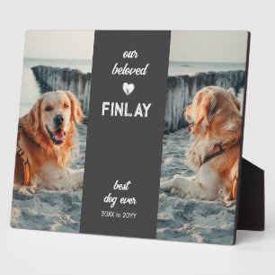 Pet Memorial 2 Photo Best Dog Ever Plaque