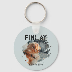 Pet Memorial 2 Photo Keepsake Keychain