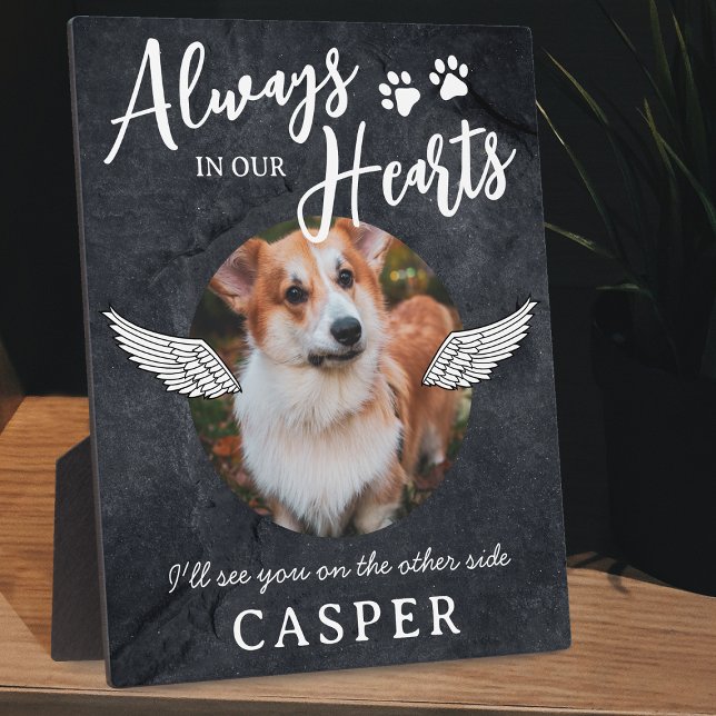 Pet Memorial Angel Wings Photo Plaque (Creator Uploaded)