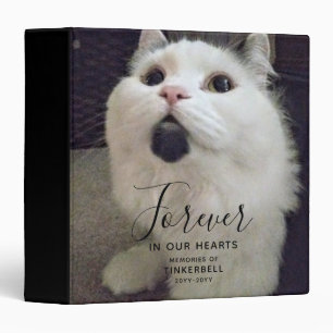 Pet Memorial Cat Photo Personalized Binder