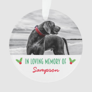 PET MEMORIAL CHRISTMAS TREE DECORATION   HOLLY