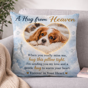 Pet Memorial Dog Loss Sympathy Throw Pillow