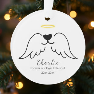 Pet Memorial Dog Pet Loss Remembrance Photo Ornament