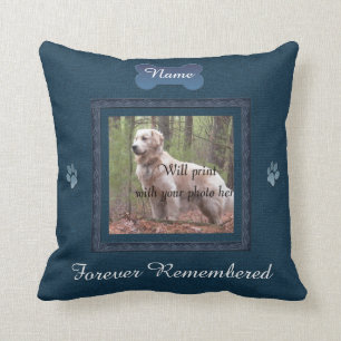 Pet Memorial - Elegant Perfect Memories Throw Pillow