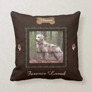 Pet Memorial - Elegant Perfect Memories Throw Pillow