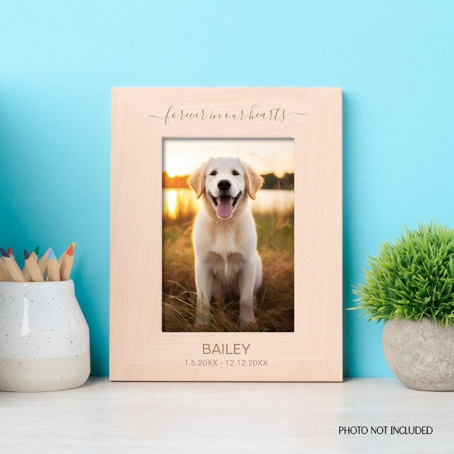Pet Memorial Forever In Our Hearts Etched Frames (Creator Uploaded)