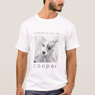 Pet Memorial Forever in our Hearts Simple Photo T-Shirt
