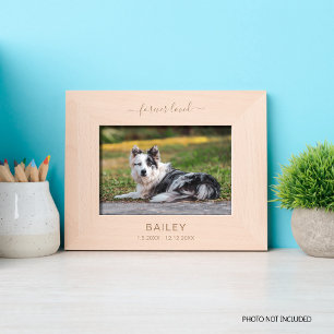Pet Memorial Forever Loved Horizontal Etched Frames