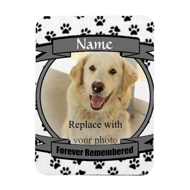 Pet Memorial -Forever Remembered Magnet (Vertical)