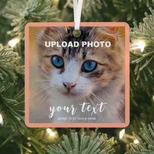 Pet Memorial Front And Back Double Sided Print Metal Ornament