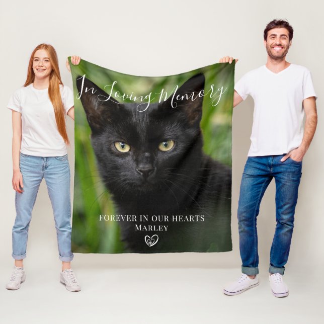 Pet Memorial Gift | Personalized Pet Loss Fleece Blanket (In Situ)