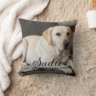 Pet Memorial Gifts Dog Loss Throw Pillow