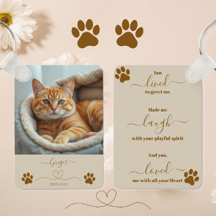 Pet Memorial Keepsake Keychain