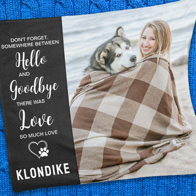 Pet Memorial Keepsake Photo Fleece Blanket (Creator Uploaded)