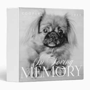 Pet Memorial Loving Memory Simple Modern Photo Binder
