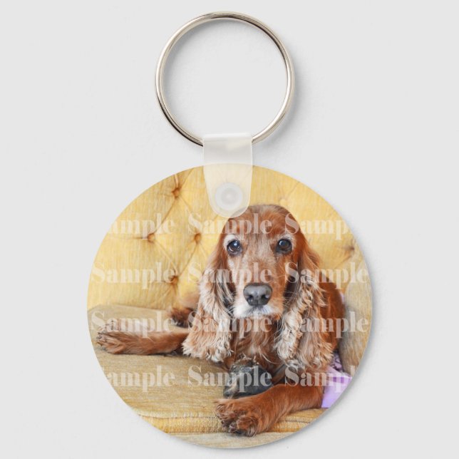 Pet memorial memory / PERSONALIZE photo Keychain (Front)